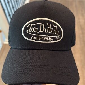 Von Dutch Black Trucker Hat